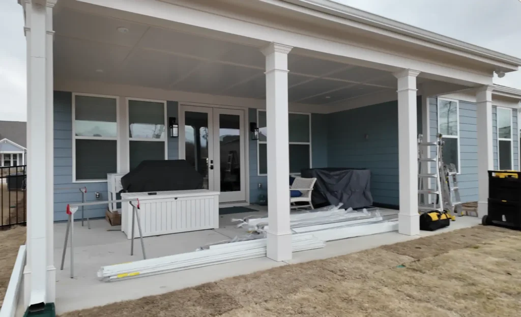 before installation motorized retractable screens for patio