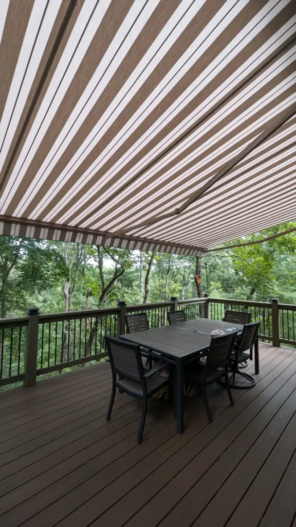 new fabric recover for retractable awnings